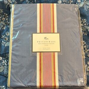Pottery Barn French Stripe Lewis Headboard Slipcover